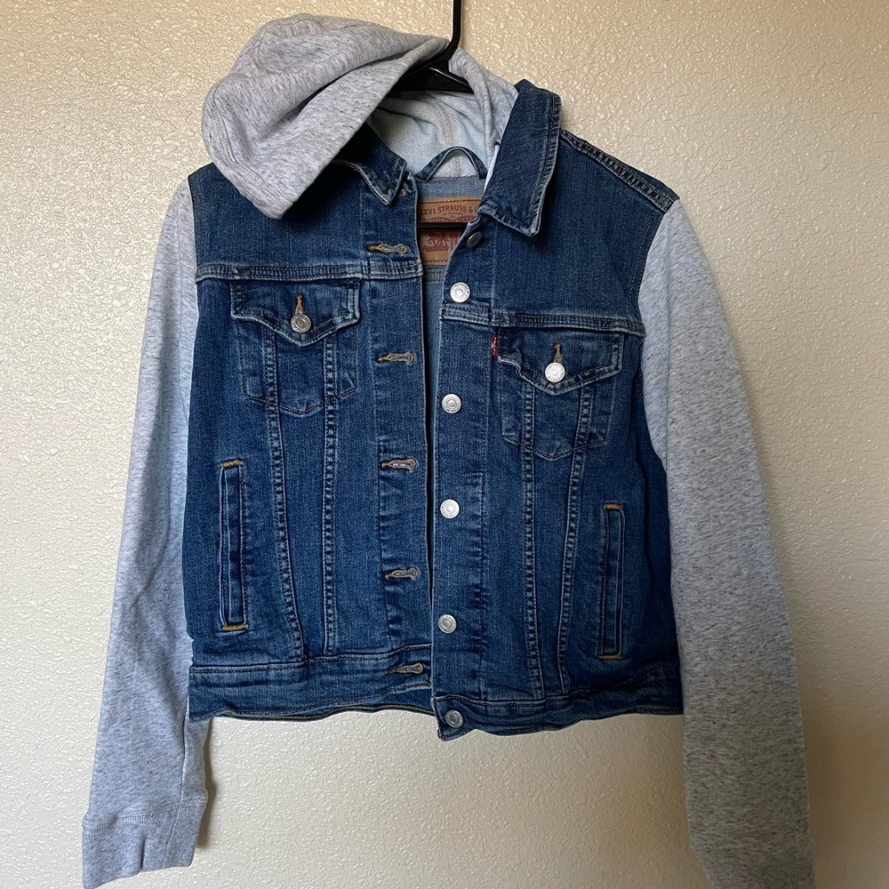 Levi's Jean jacket with hoodie attached